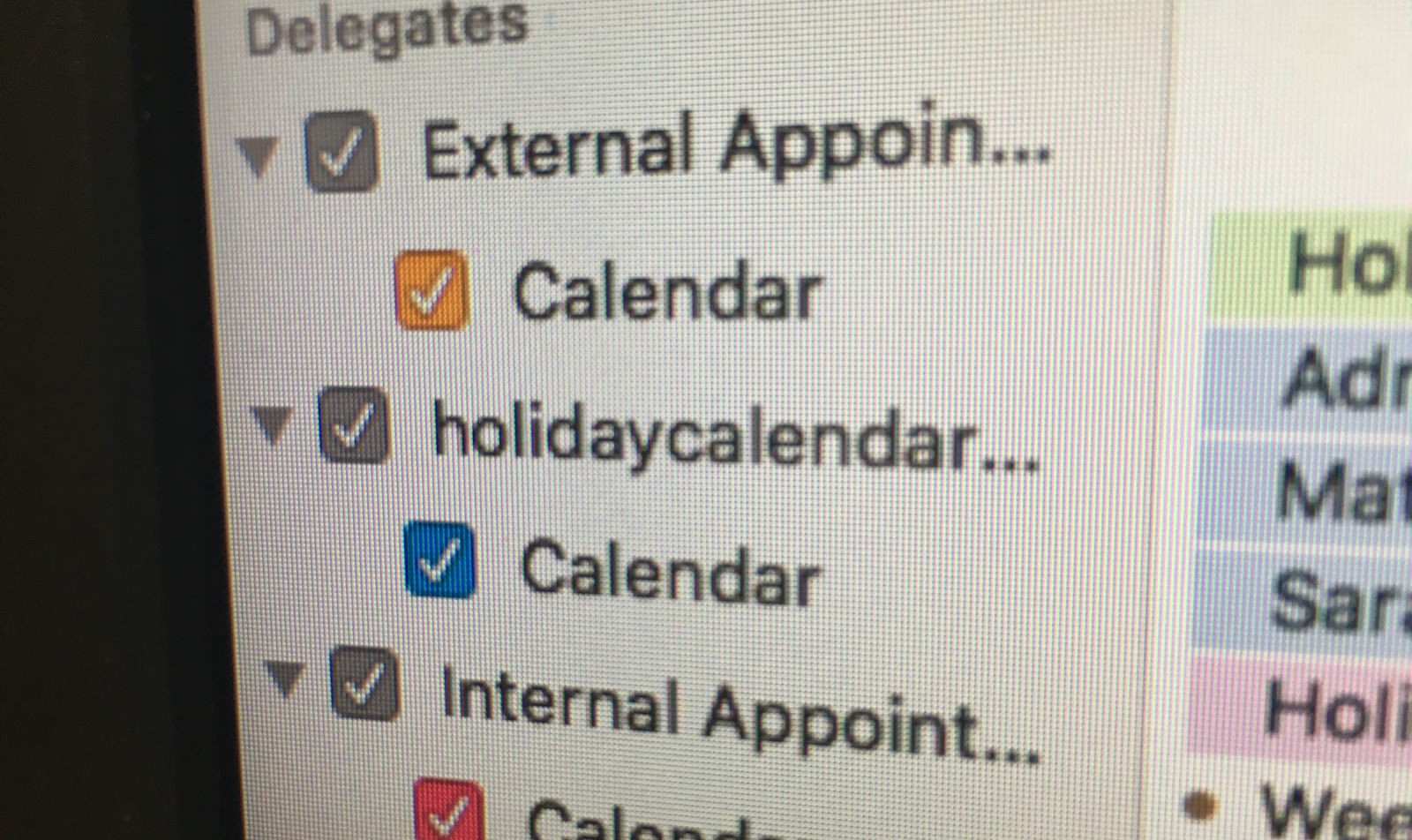apple shared calendar outlook for mac